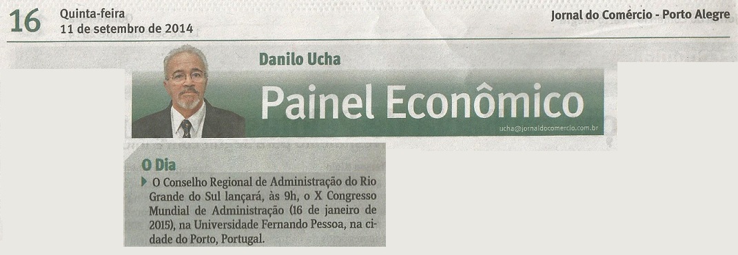 Lançamento X Congresso Mundial de Administração